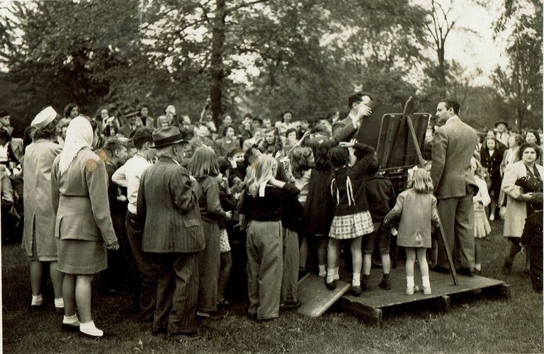          Millburn Art Center: Roger Duvoisin at Village Festival, 1945 picture number 1
   