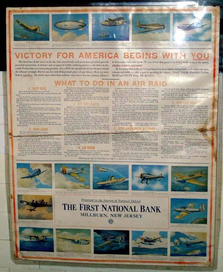          First National Bank of Millburn Poster of WWII Airplanes picture number 1
   
