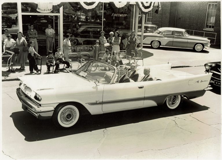          Centennial Parade: Governor Robert Meyner in Millburn Centennial Parade, 1957 picture number 1
   