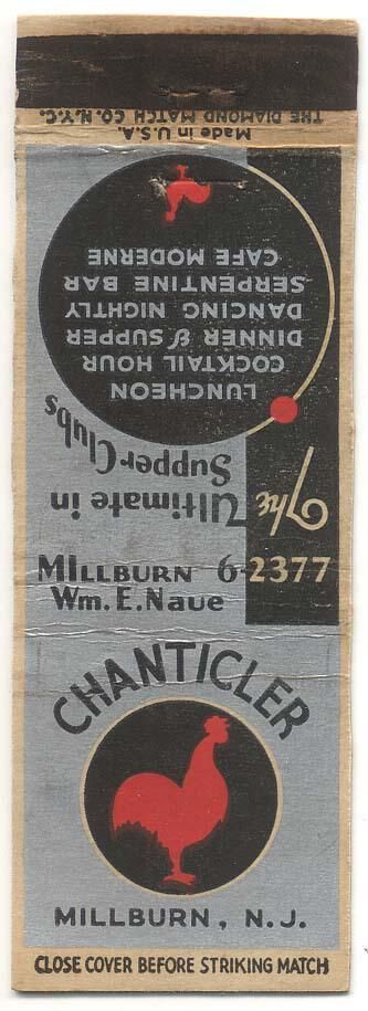          Chanticler Matchbook/Matchcover picture number 1
   