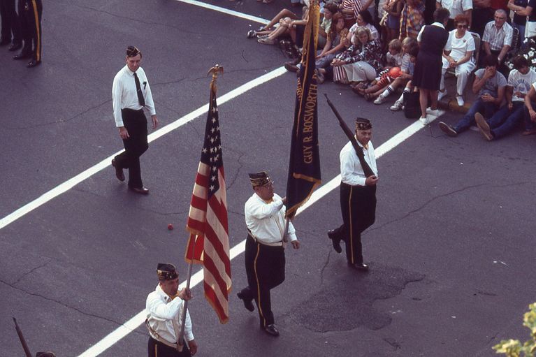          July 4: Guy R. Bosworth American Legion Post in American Bicentennial Parade, 1976 picture number 1
   