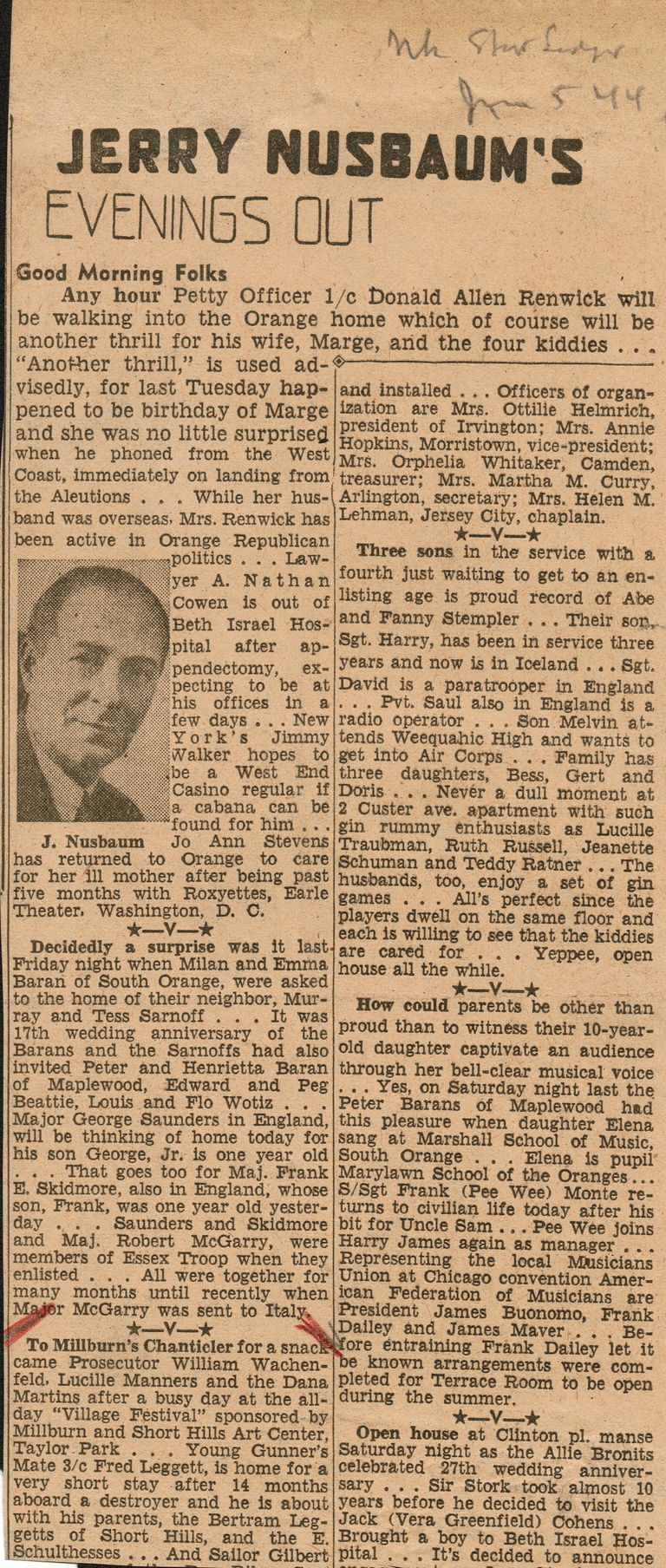          Millburn Art Center: Village Festival Review, 1944 picture number 1
   