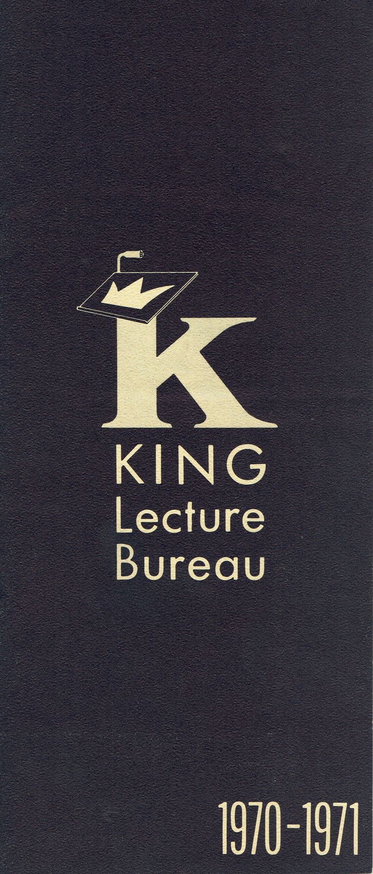          Dunn: King Lecture Bureau Brochure, 1970-71 picture number 1
   