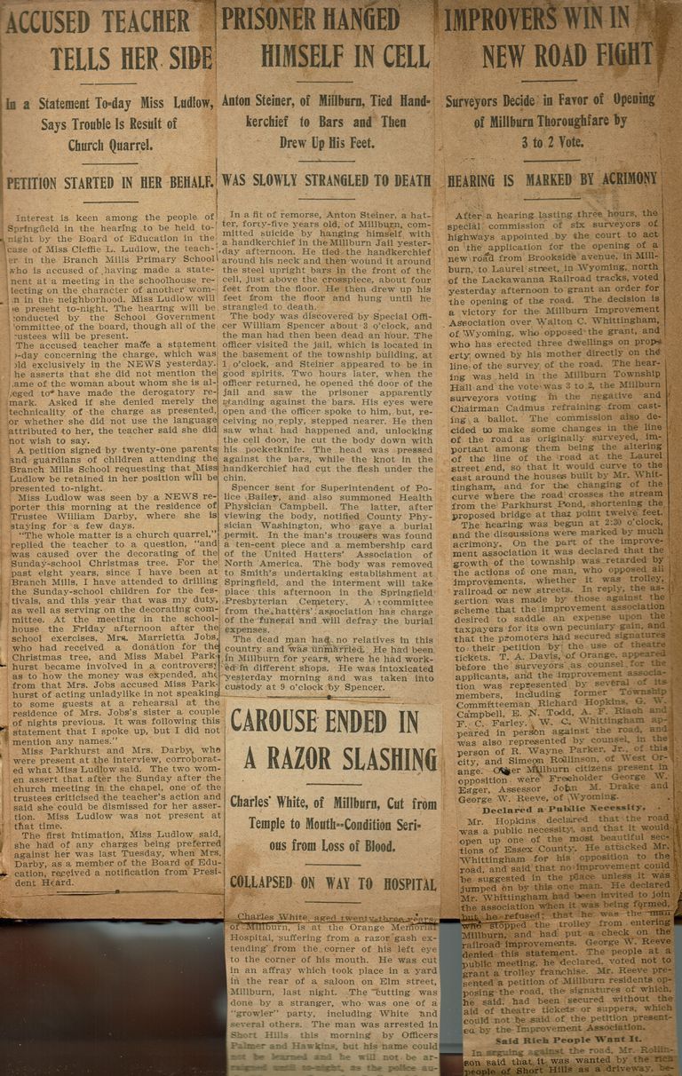          Flanagan Scrapbook: Millburn Road Development, page 18 picture number 1
   