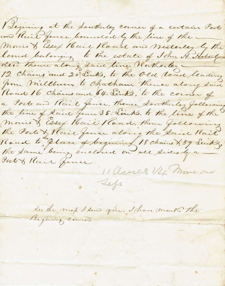          Brison: Documents and Map of Land Purchased by D. Brison from P. Lyndt picture number 1
   