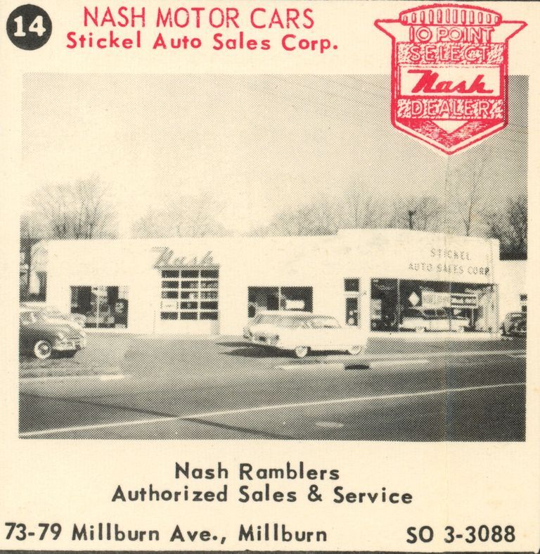          Automobile: Nash Motor Cars, 73-79 Millburn Avenue, 1955 picture number 1
   