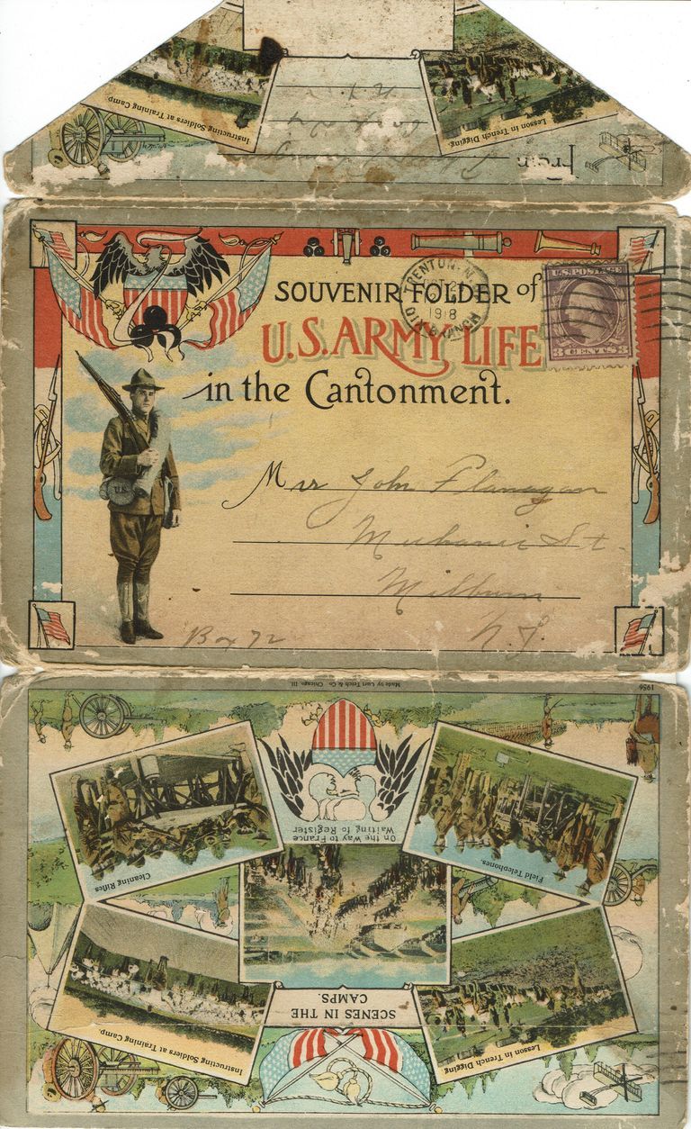          Flanagan: Army Life in the Cantonment Postcard Booklet, 1918 picture number 1
   