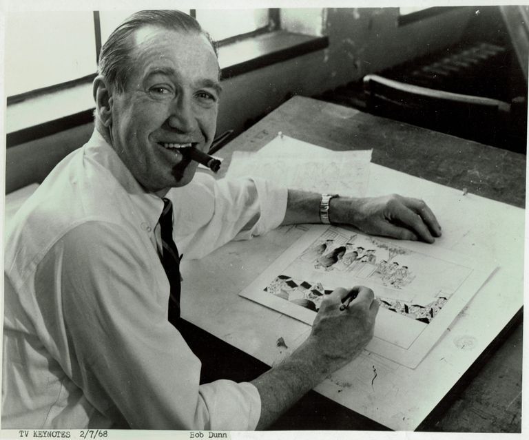          Dunn: Bob Dunn Working as Head Cartoonist on They’ll Do It Every Time and Little Iodine, 1968 picture number 1
   