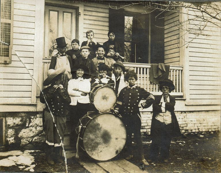          Marshall-Schmidt Album: Children Dressed Up For a Marching Band picture number 1
   