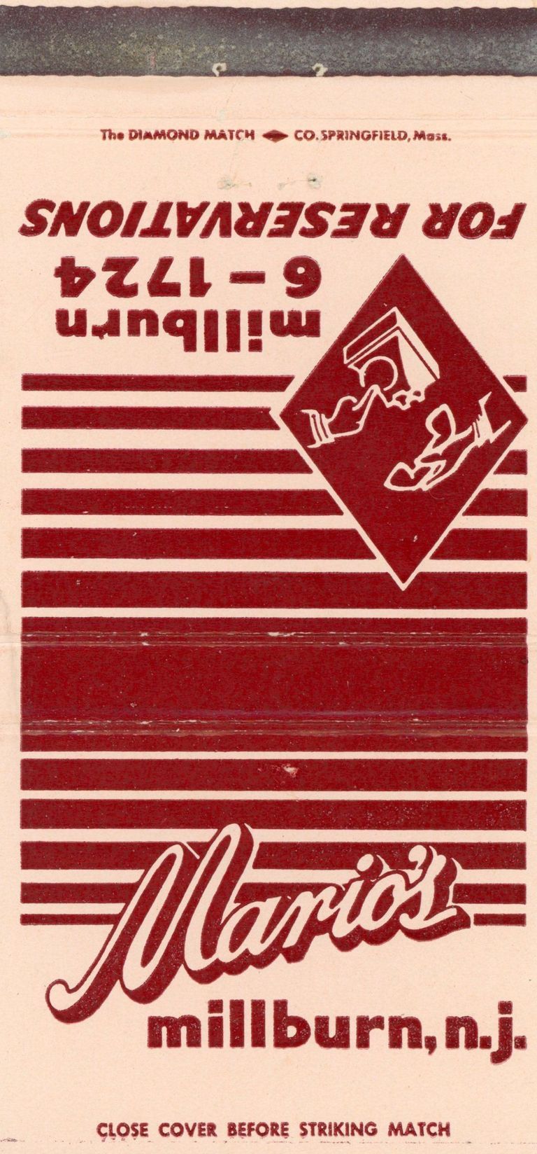          Mario's: Mario's Restaurant Matchbook Cover picture number 1
   