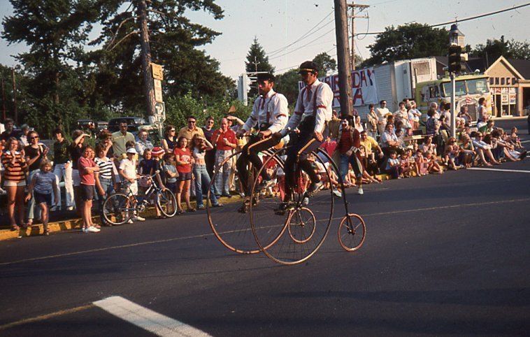          July 4: Hi-Wheel Riders in American Bicentennial Parade, 1976 picture number 1
   