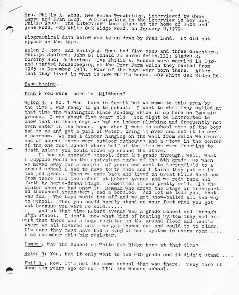          Oral History: Ross, Helen Trowbridge, January 8, 1979 picture number 1
   