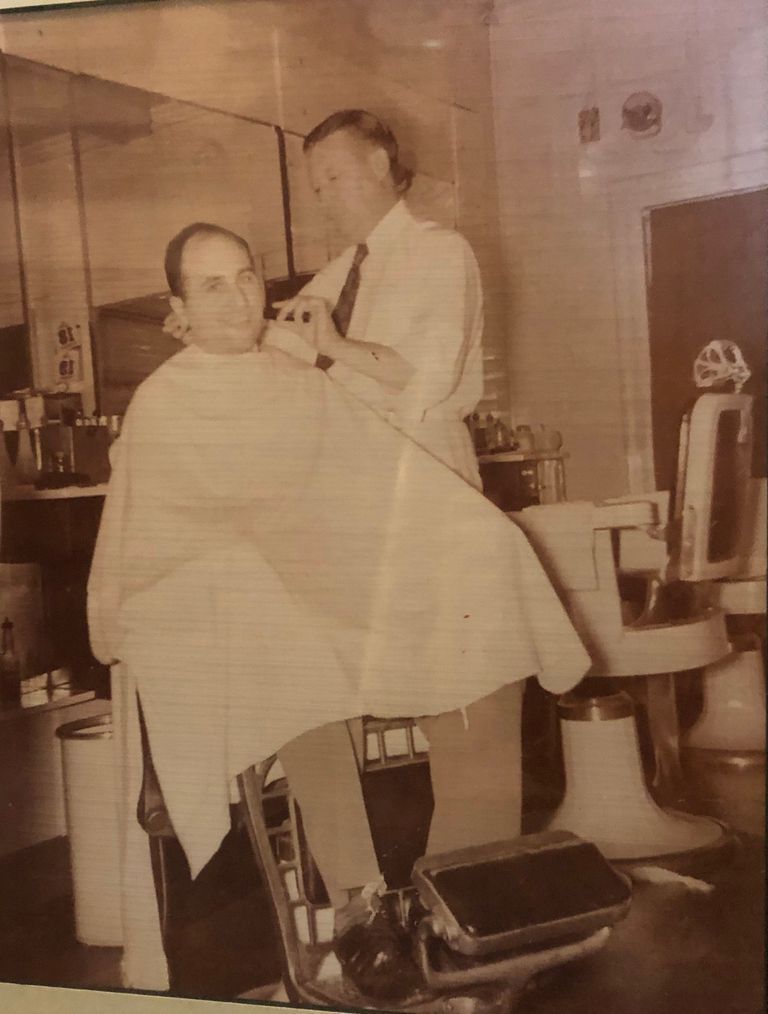          Masi's Barber Shop: Michael Savio and Harvey Roff, 1939 picture number 1
   