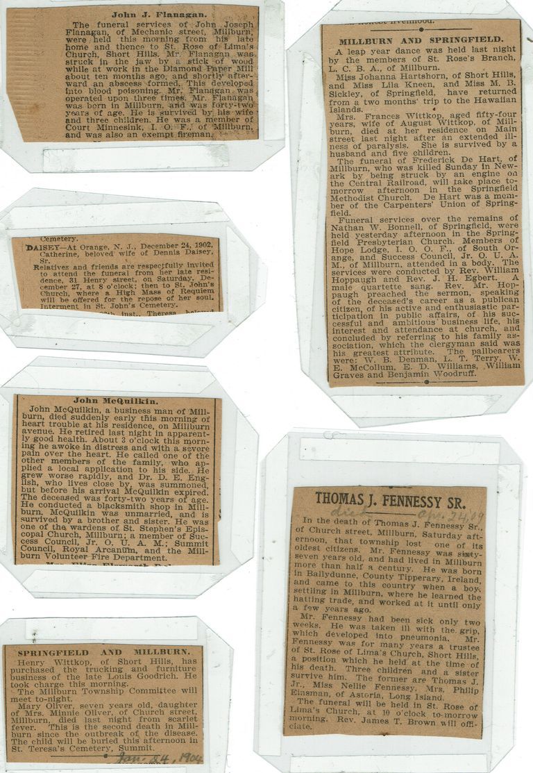          Flanagan Scrapbook: Flanagan, Wittkop, McQuilkin, Fennessy Clippings, 1904 picture number 1
   