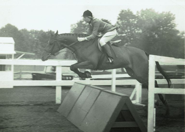          Hartshorn: Charlotte Hartshorn Riding Ash Breeze, 1969 picture number 1
   