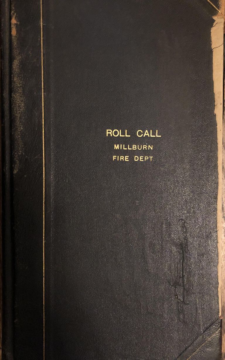          Millburn Fire Department Roll Call Ledger 1949-1962 picture number 1
   