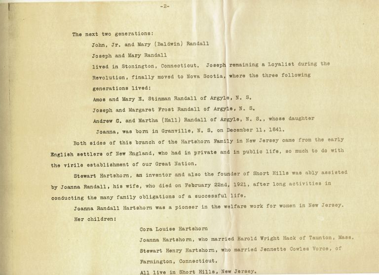          Hartshorn: Short Genealogy picture number 1
   