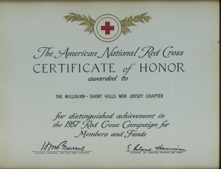          Red Cross: Certificate of Honor 1957 picture number 1
   