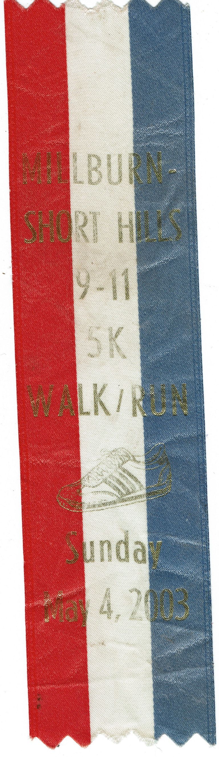          September 11: Millburn Short Hills 9-11 5 K Ribbon, 2003 picture number 1
   