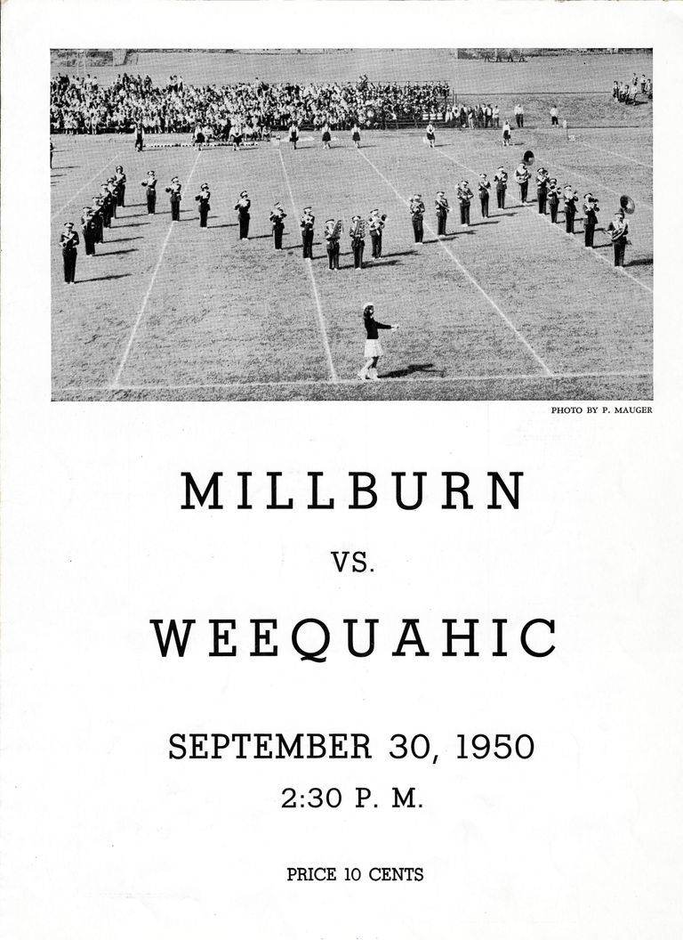          Football: Millburn vs. Weequahic Program, 1950 picture number 1
   