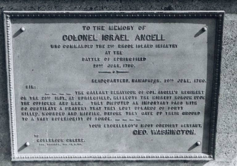          Battle of Springfield: Colonel Israel Angell Commemoration Memorial picture number 1
   