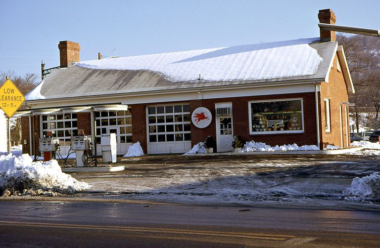          Main Street: Exxon Gas Station, c. 1960 picture number 1
   