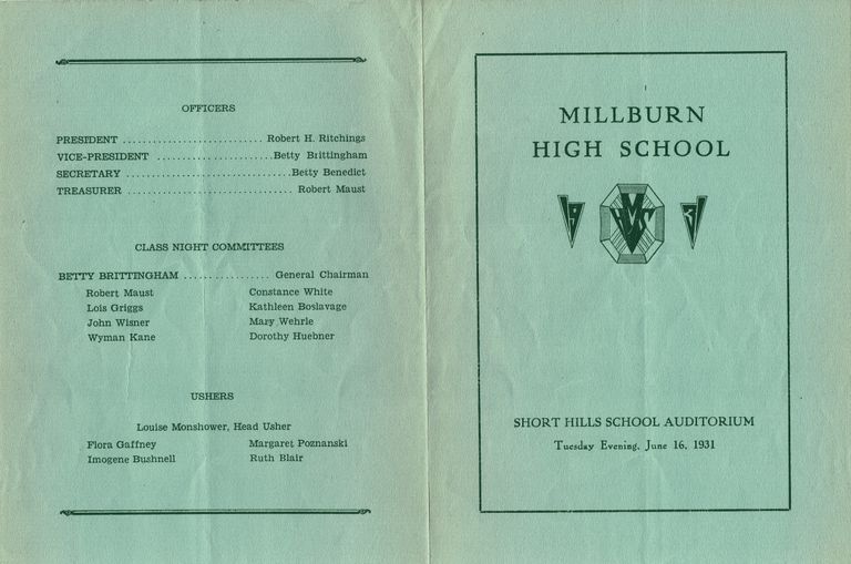          Millburn High School Class Night, 1931 picture number 1
   