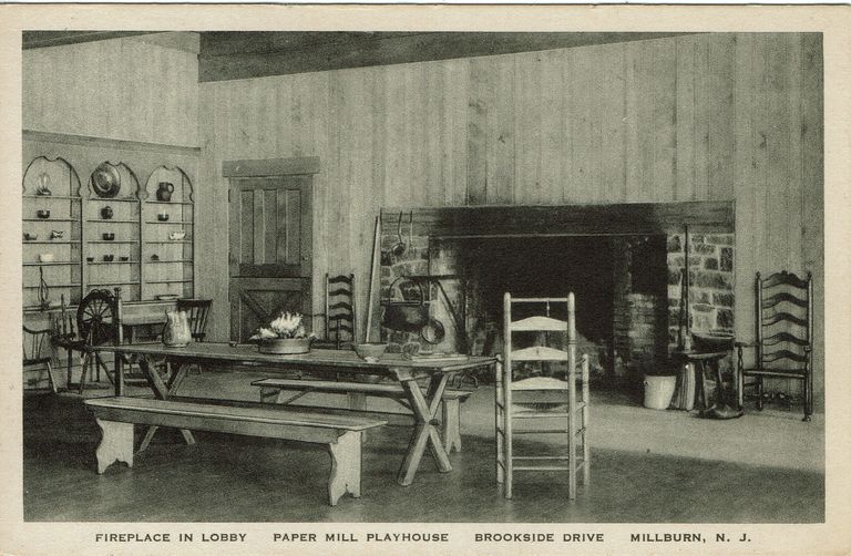          Paper Mill Playhouse: Fireplace in Lobby of the Paper Mill Playhouse, Millburn picture number 1
   