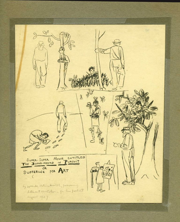          Hartshorn: Stewart Hartshorn and Artist Sketch, 1927 picture number 1
   
