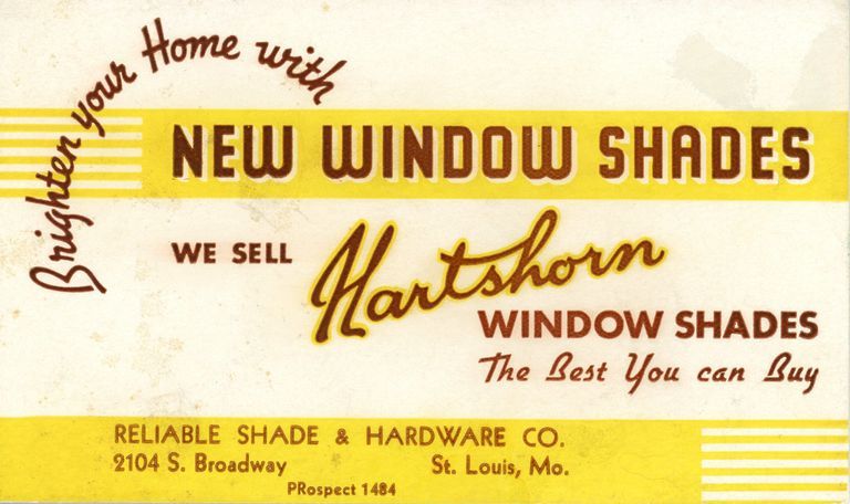         Hartshorn: Hartshorn Window Shades Ink Blotter picture number 1
   