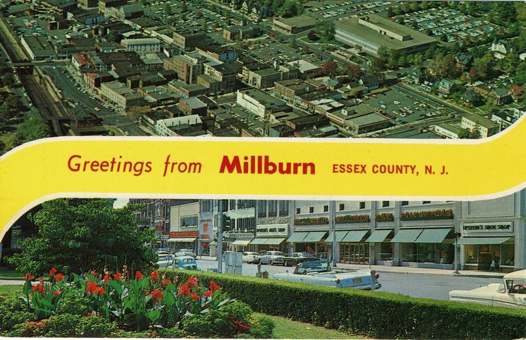          Greetings from Millburn, Essex County, N.J., c. 1950s picture number 1
   