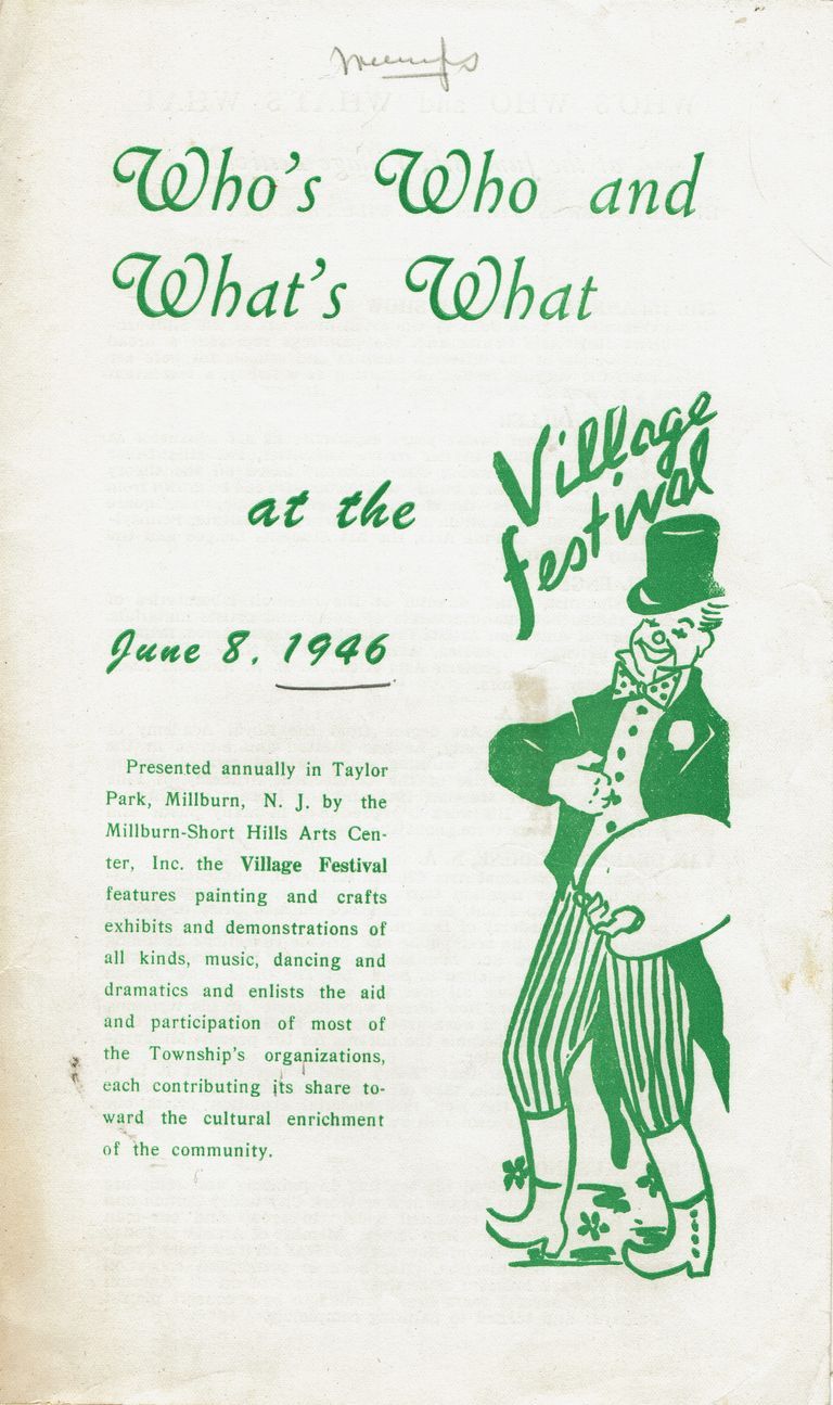          Millburn Art Center: Village Festival Program, 1946 picture number 1
   