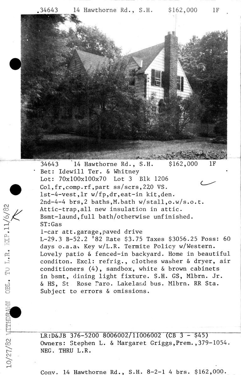          14 HAWTHORNE ROAD picture number 1
   