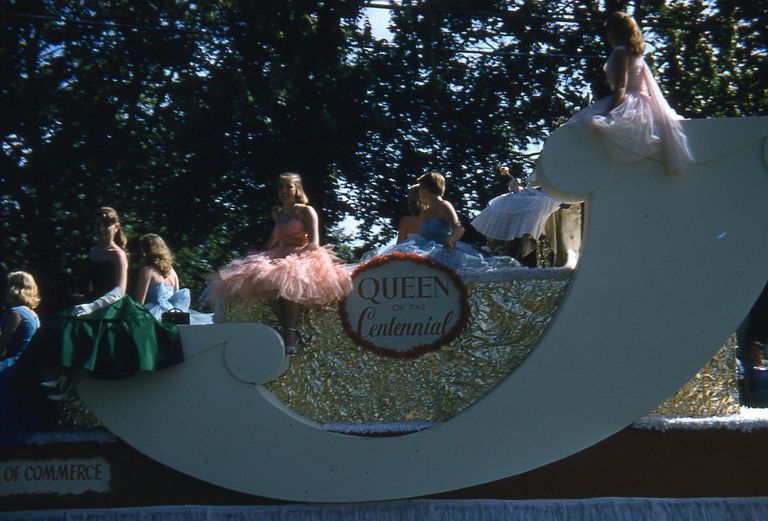          Centennial Parade: Queen of the Centennial Float, 1957 picture number 1
   