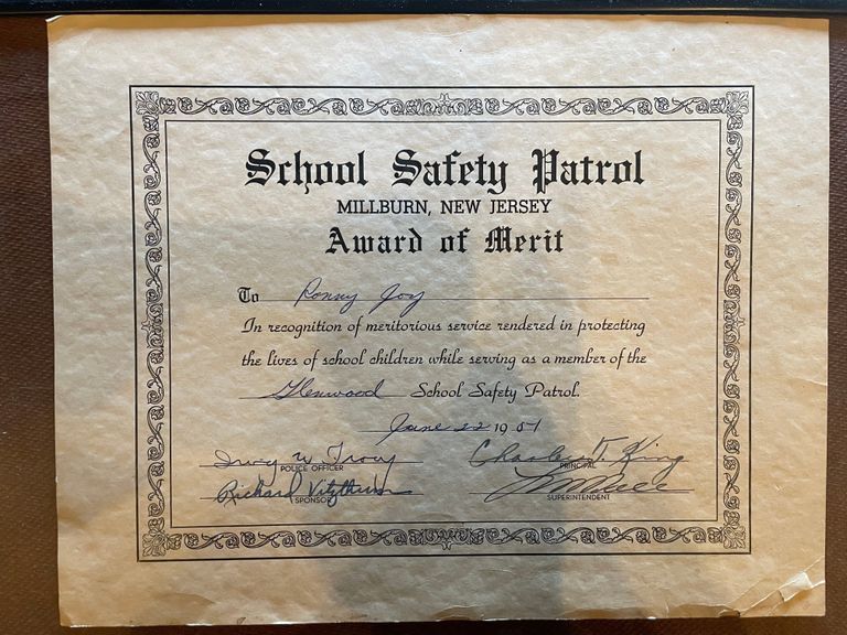          Joy: Glenwood School Safety Patrol Award, 1951 picture number 1
   