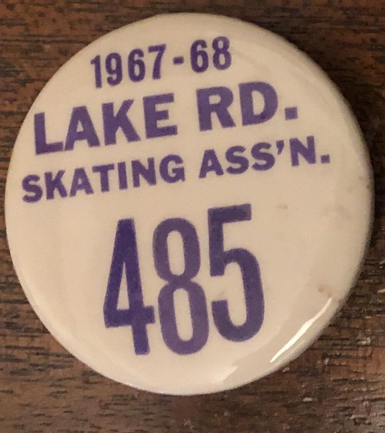          Lake Road Skating Association Pin Back Button, 1967-8 picture number 1
   