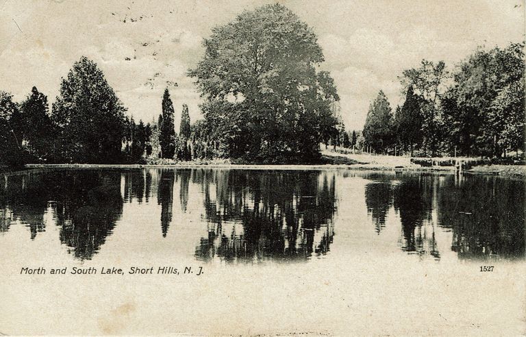          North and South Ponds: Morth (sic) and South Lake, Short Hills, 1908 picture number 1
   