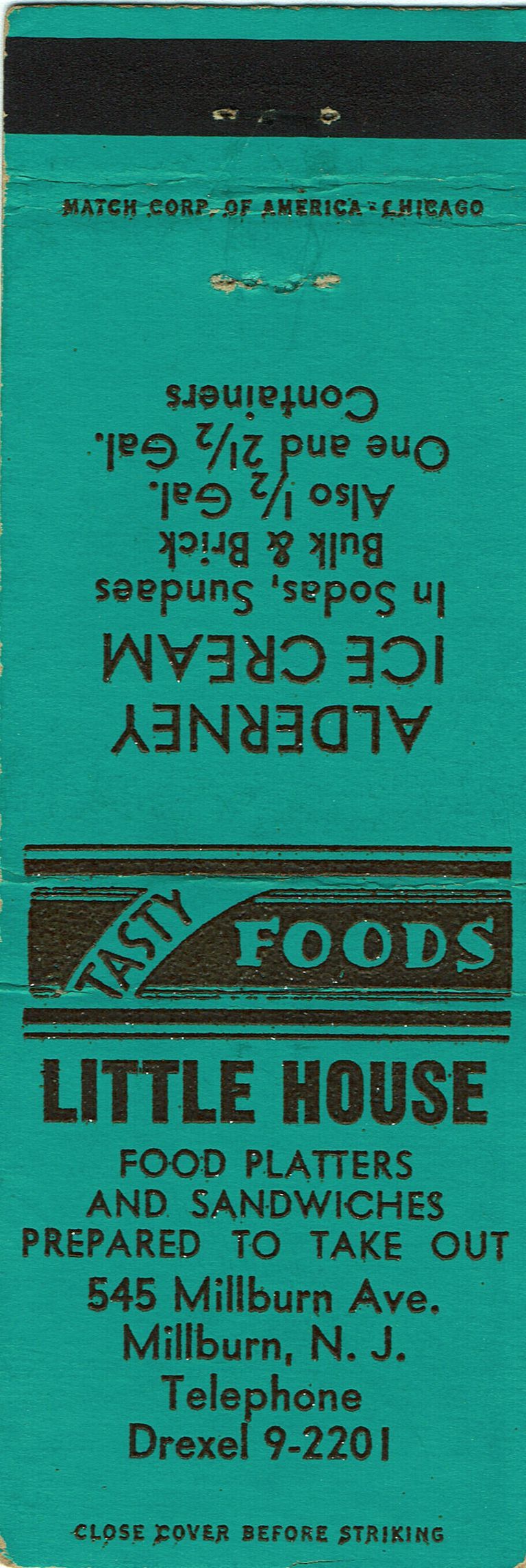          Little House Restaurant Matchbook Cover picture number 1
   