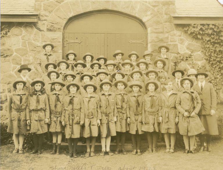          Girl Scouts: Girl Scout Troop at Christ Church, c. 1928 picture number 1
   