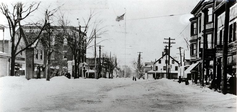          Millburn Center after a Snowstorm, 1920s picture number 1
   