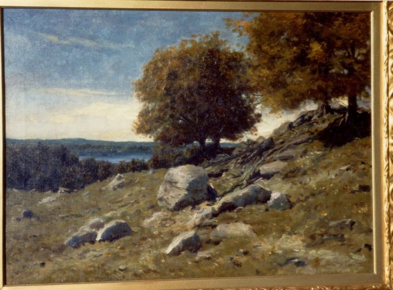          Derrick: Rocky Hillside Painting, c. 1910 picture number 1
   
