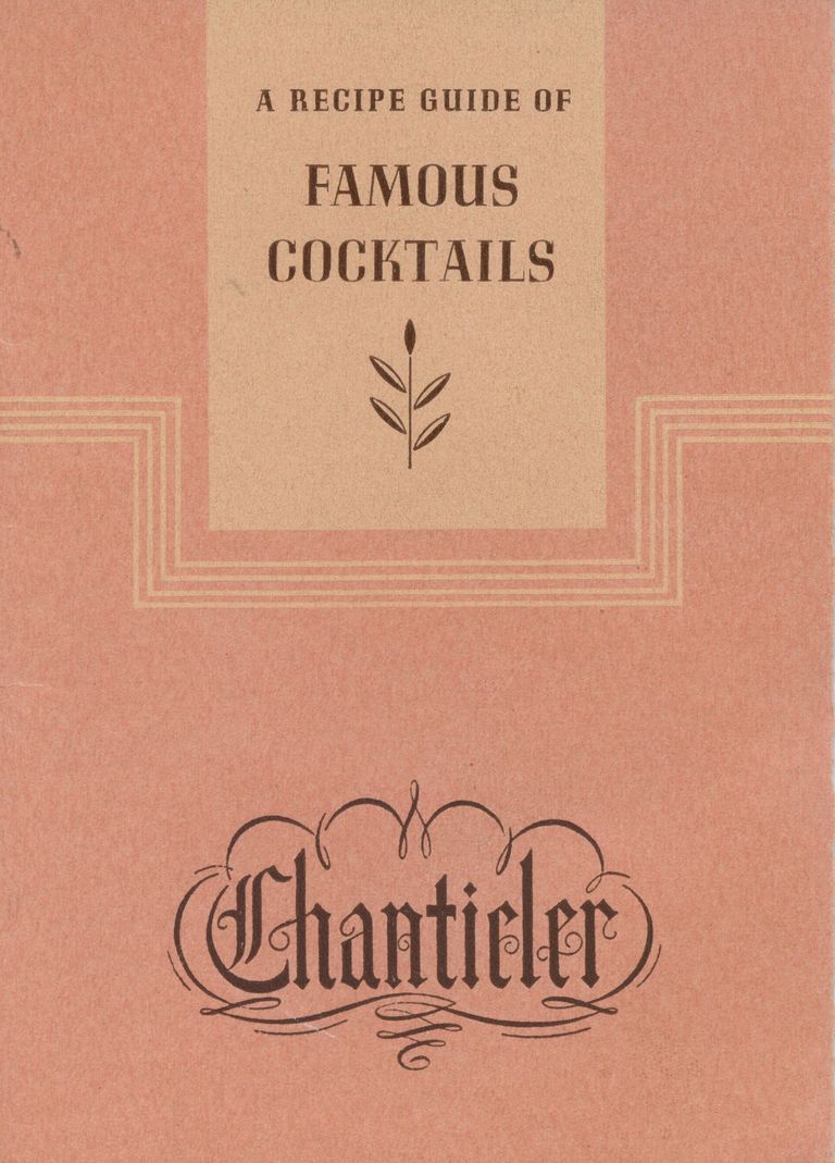          Chanticler: Restaurant Recipe Guide of Famous Cocktails, 1935 picture number 1
   