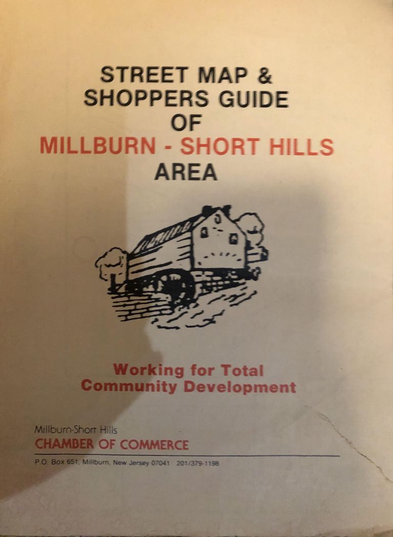          Map: Street Map & Shoppers Guide of Millburn-Short Hills Area picture number 1
   