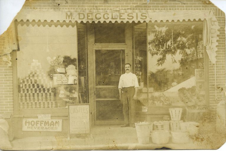          Main Street: Decclesis Food Store, c. 1932 picture number 1
   