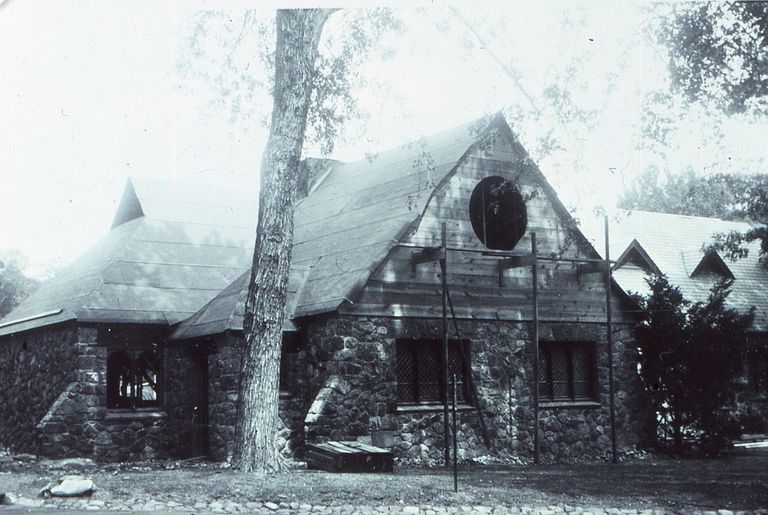          Building of the Parish Hall Transept
   