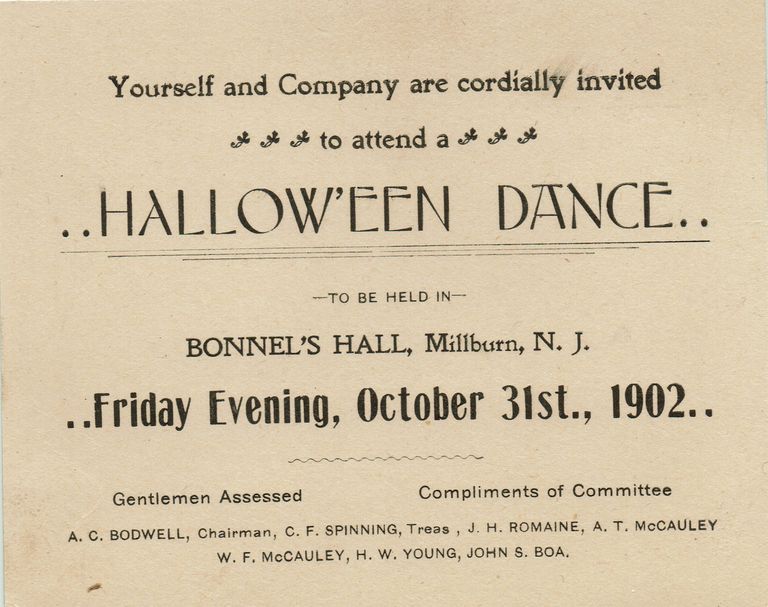          Bonnel: Halloween Dance Invitation, 1902 picture number 1
   