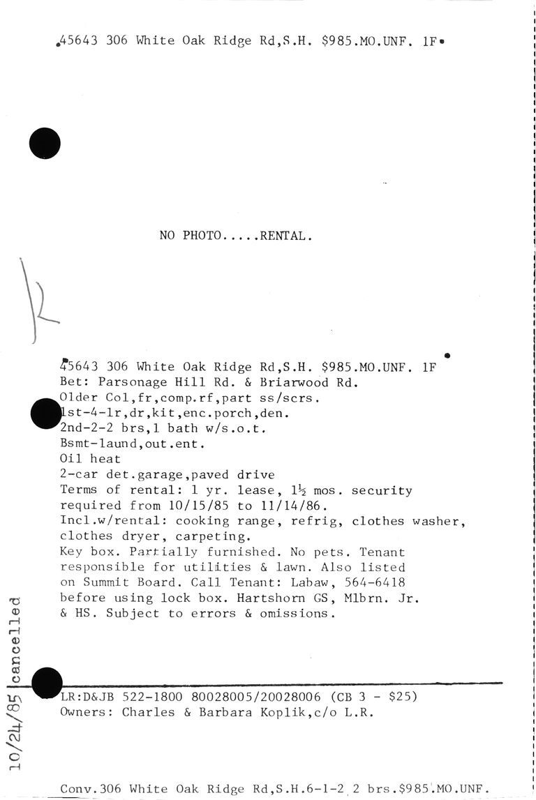          306-WHITE-OAK-RIDGE-ROAD picture number 1
   