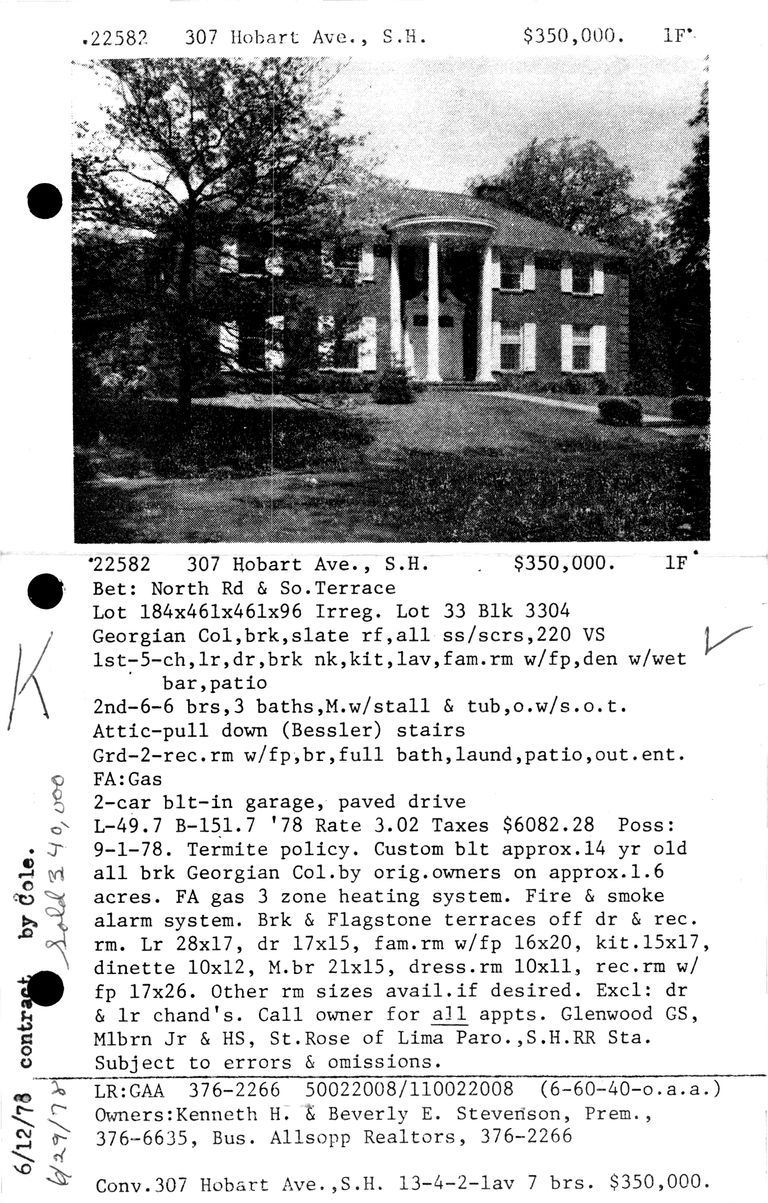          307 HOBART AVENUE picture number 1
   