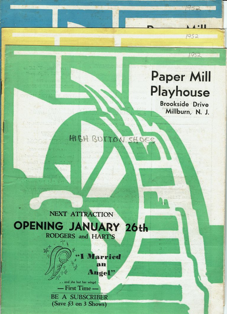          Programs August-November, 1952, Paper Mill Playhouse picture number 1
   