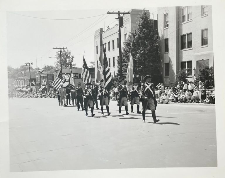          Centennial Parade: Period Costume Revolutionary War Color Guard, 1957 picture number 1
   